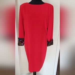 D'ore by Della Roufogali Vintage Cocktail Dress with Jewled Cuffs